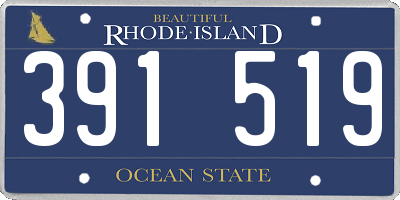 RI license plate 391519