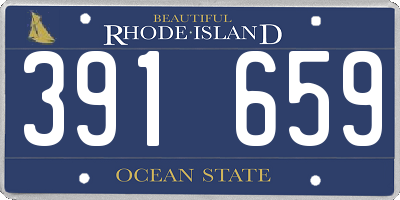 RI license plate 391659