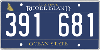 RI license plate 391681