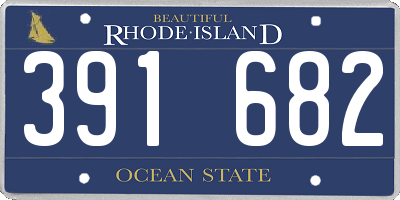 RI license plate 391682