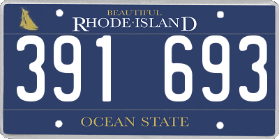 RI license plate 391693