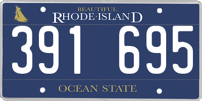 RI license plate 391695