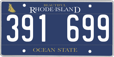 RI license plate 391699