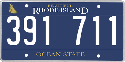 RI license plate 391711