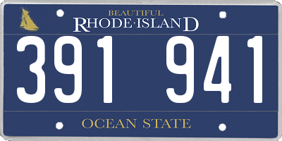 RI license plate 391941