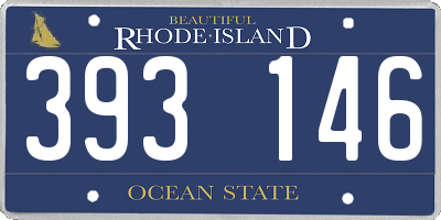 RI license plate 393146