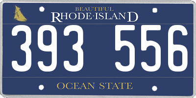 RI license plate 393556