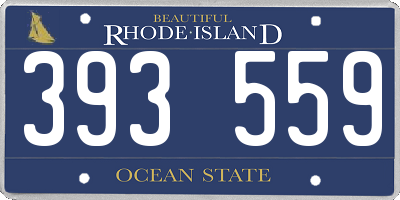 RI license plate 393559