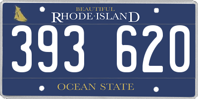 RI license plate 393620