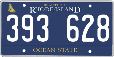 RI license plate 393628
