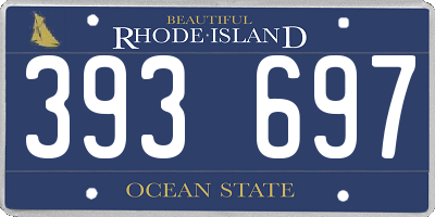 RI license plate 393697