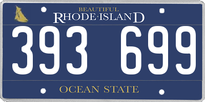 RI license plate 393699