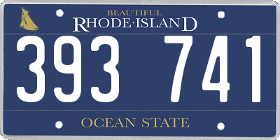 RI license plate 393741