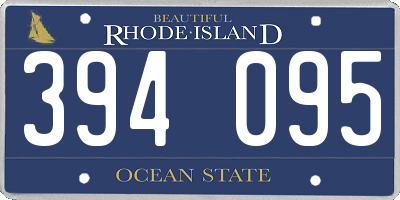 RI license plate 394095
