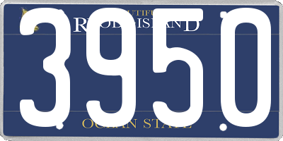 RI license plate 3950