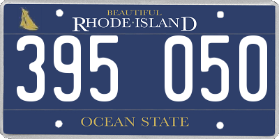 RI license plate 395050