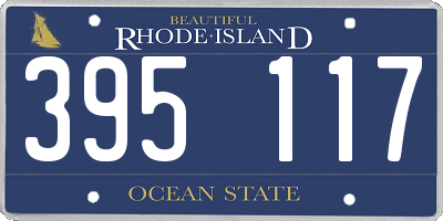 RI license plate 395117