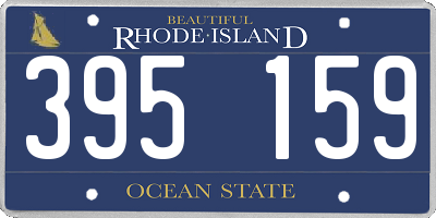 RI license plate 395159