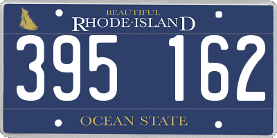 RI license plate 395162