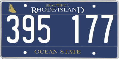 RI license plate 395177