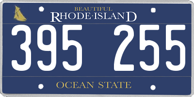 RI license plate 395255