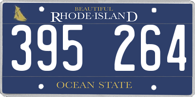 RI license plate 395264