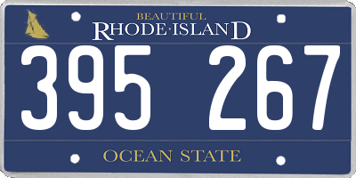 RI license plate 395267