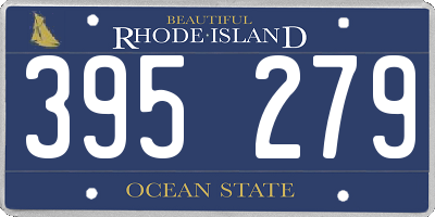 RI license plate 395279