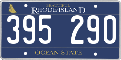 RI license plate 395290