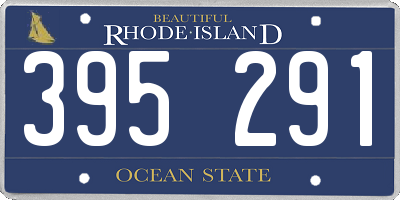 RI license plate 395291