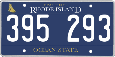 RI license plate 395293