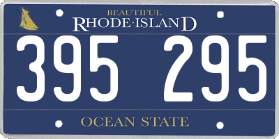 RI license plate 395295