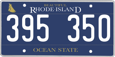 RI license plate 395350