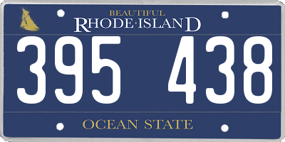 RI license plate 395438