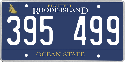 RI license plate 395499
