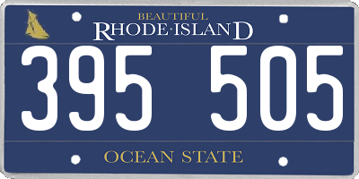 RI license plate 395505