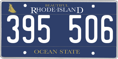 RI license plate 395506