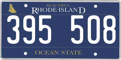 RI license plate 395508
