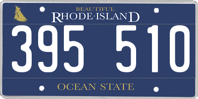 RI license plate 395510