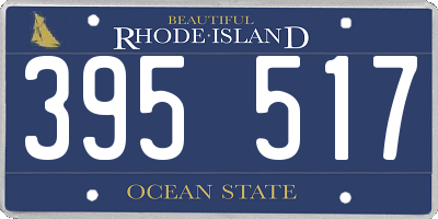 RI license plate 395517