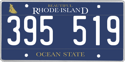 RI license plate 395519