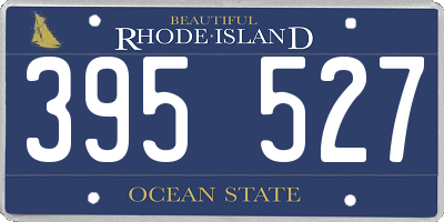 RI license plate 395527
