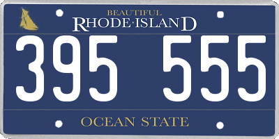 RI license plate 395555