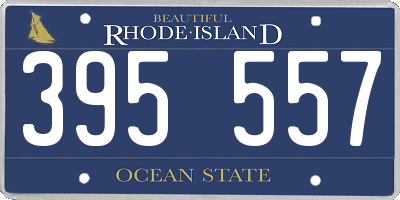 RI license plate 395557