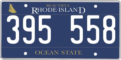 RI license plate 395558