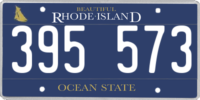 RI license plate 395573
