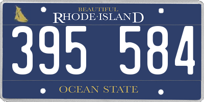 RI license plate 395584