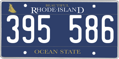 RI license plate 395586