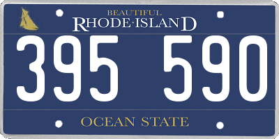 RI license plate 395590