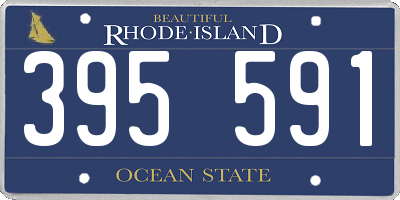 RI license plate 395591
